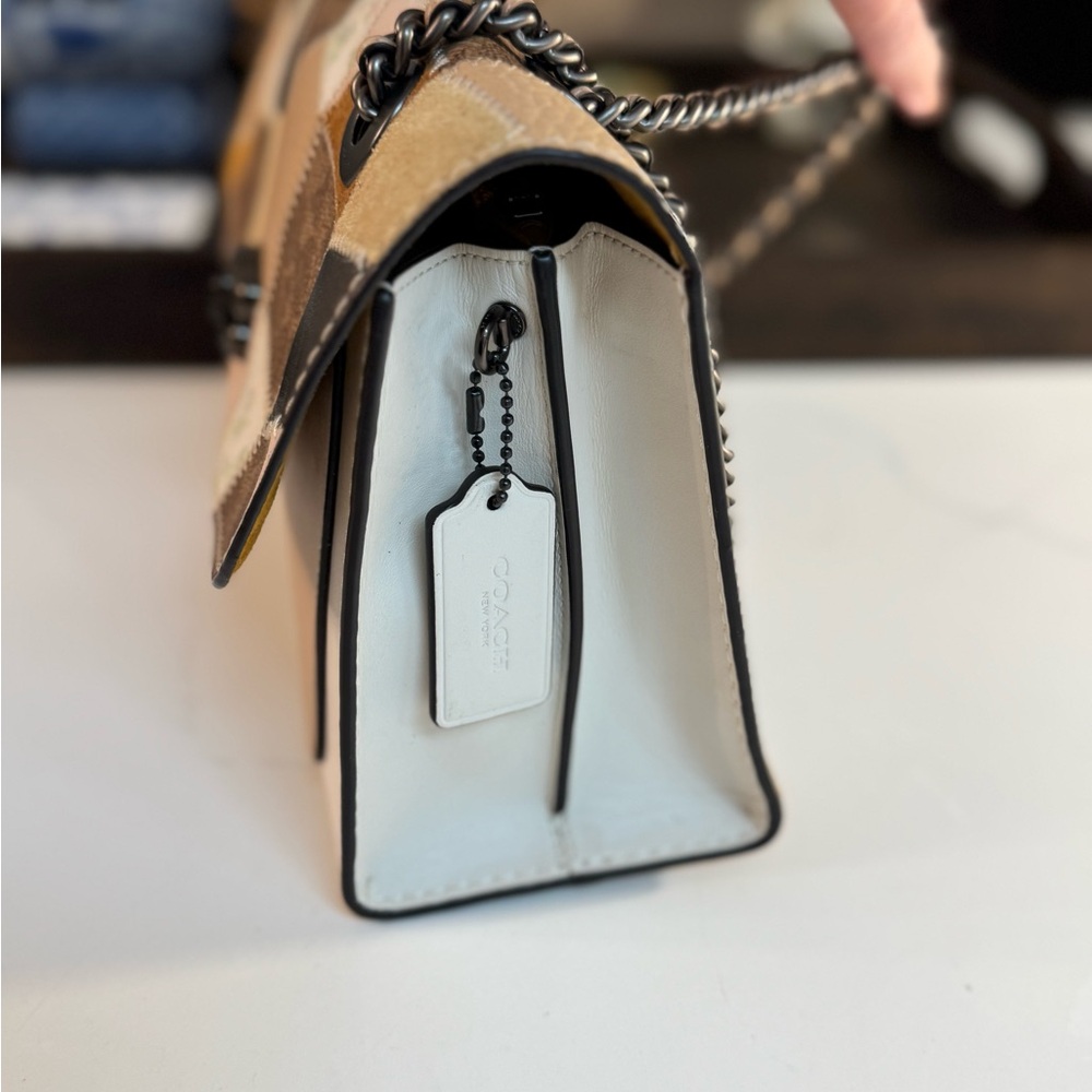 Coach Patchwork Parker Shoulder Bag - Tan and Cream - Picture 10 of 15